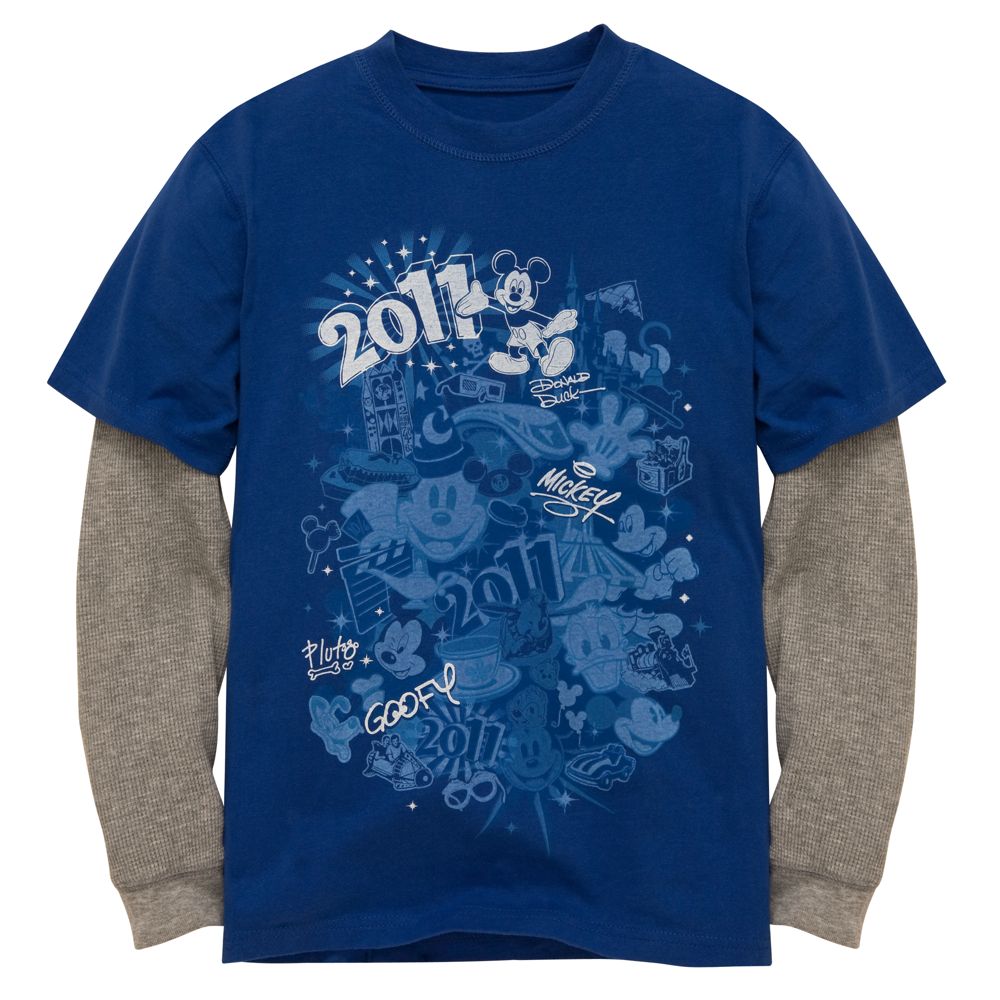 Double-Up Long Sleeve 2011 Disney Parks Tee for Boys