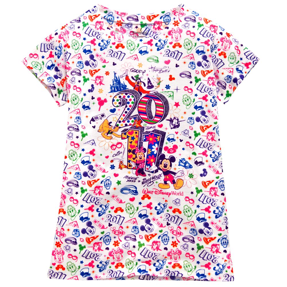 Glitter 2011 Walt Disney World Resort Mickey Mouse and Friends Tee for Girls