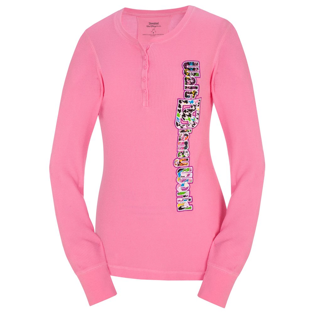 Long Sleeve Thermal Sleepwear Mickey Mouse Top for Women