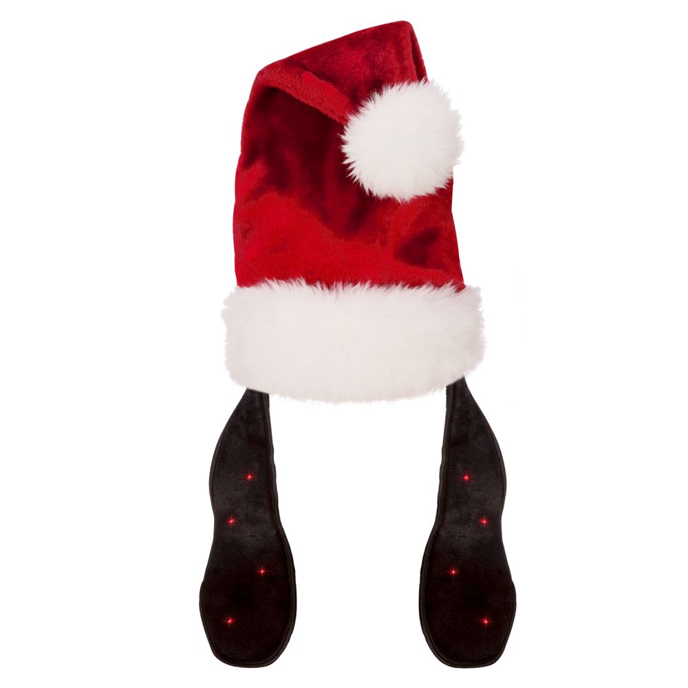Light-Up Adult Goofy Ears Santa Hat