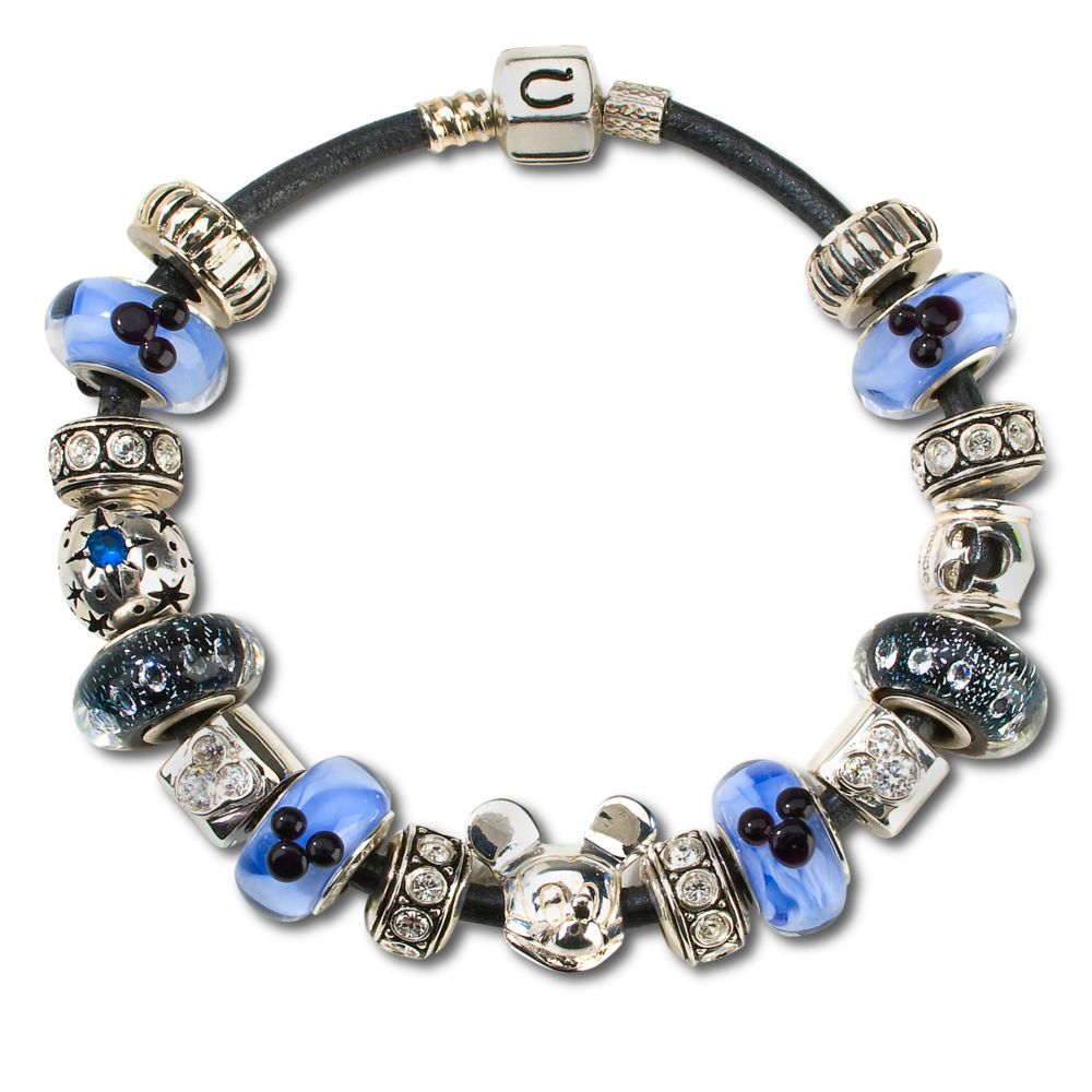 Graphite Leather Chamilia Bracelet -- 7 1/2'' L