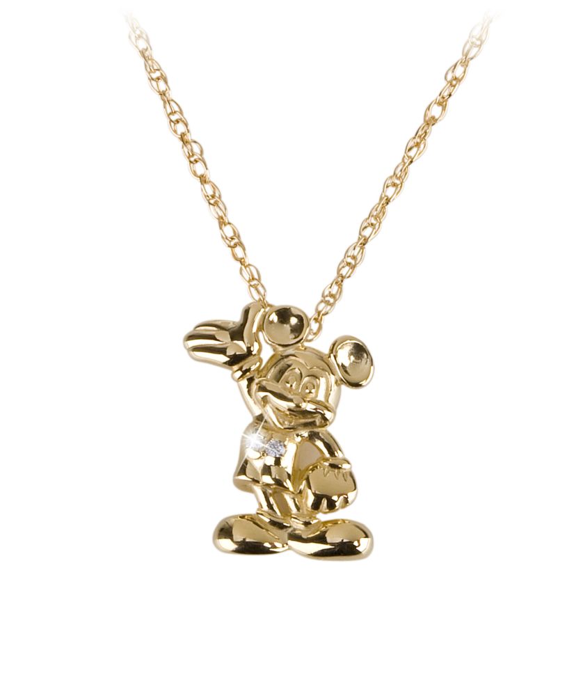 14-Kt. Gold and Diamond Mickey Mouse Necklace from the Disney Dream Collection