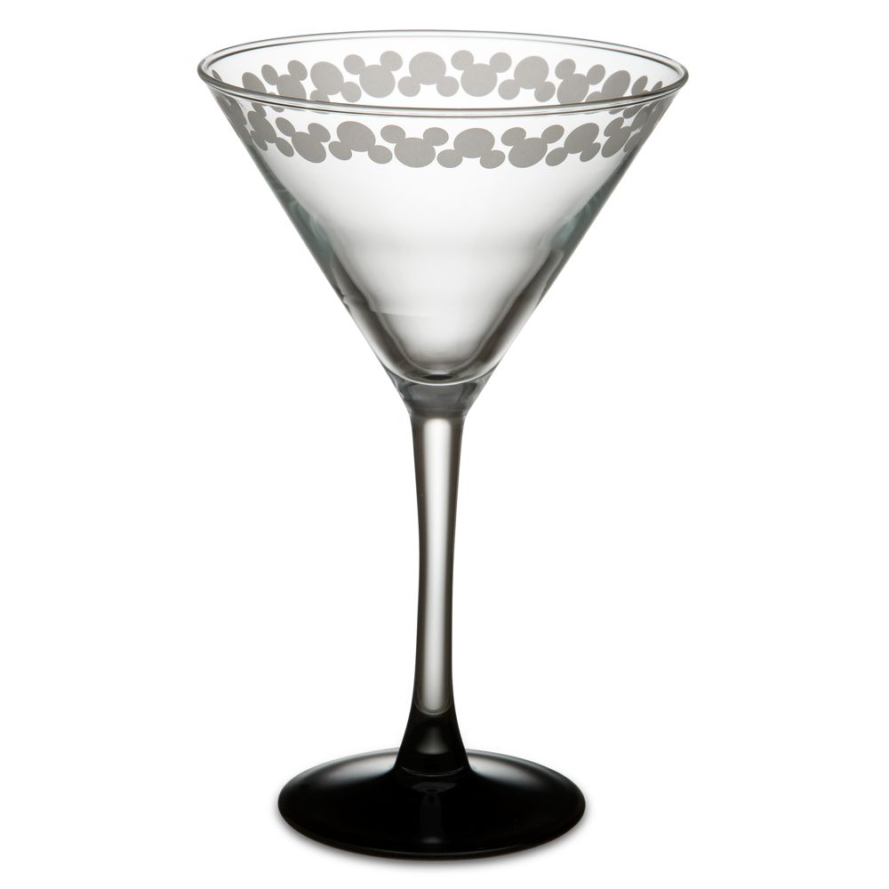 Etched Mickey Mouse Cocktail Glass
