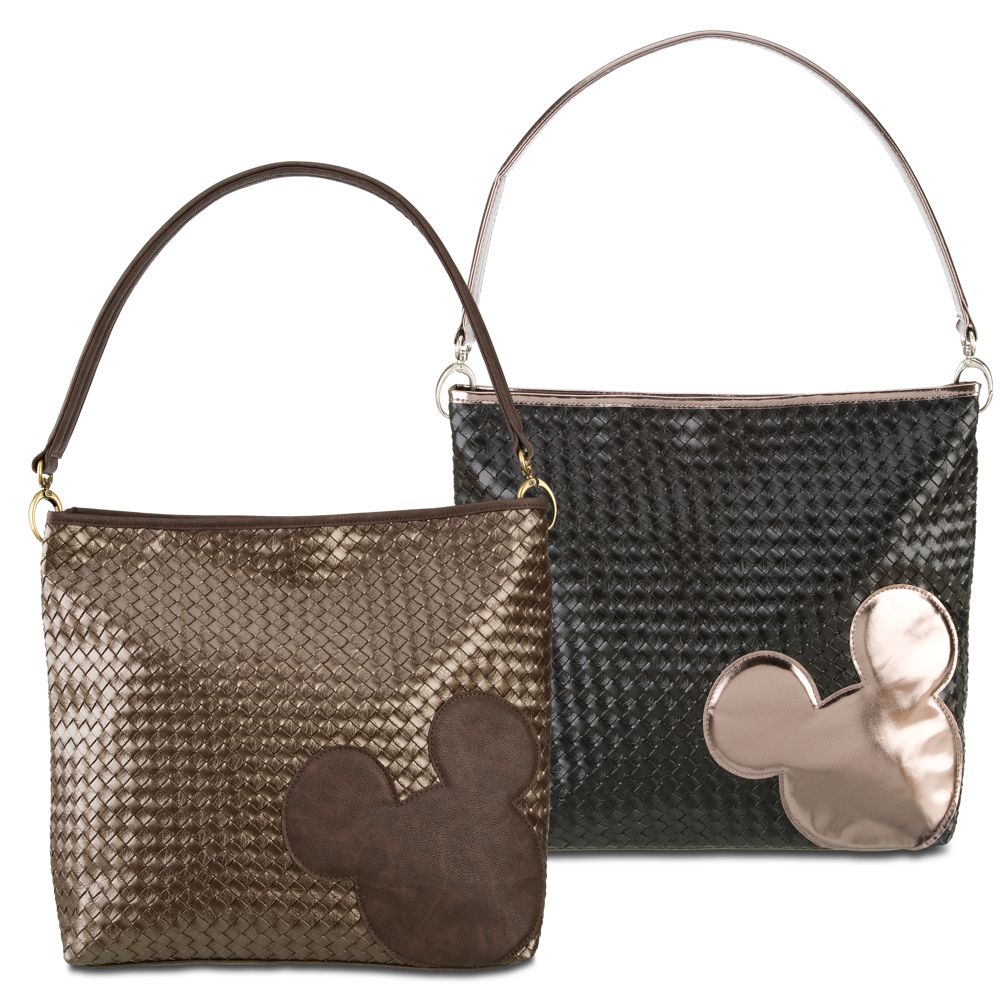 Large Woven Mickey Mouse Hobo Bag