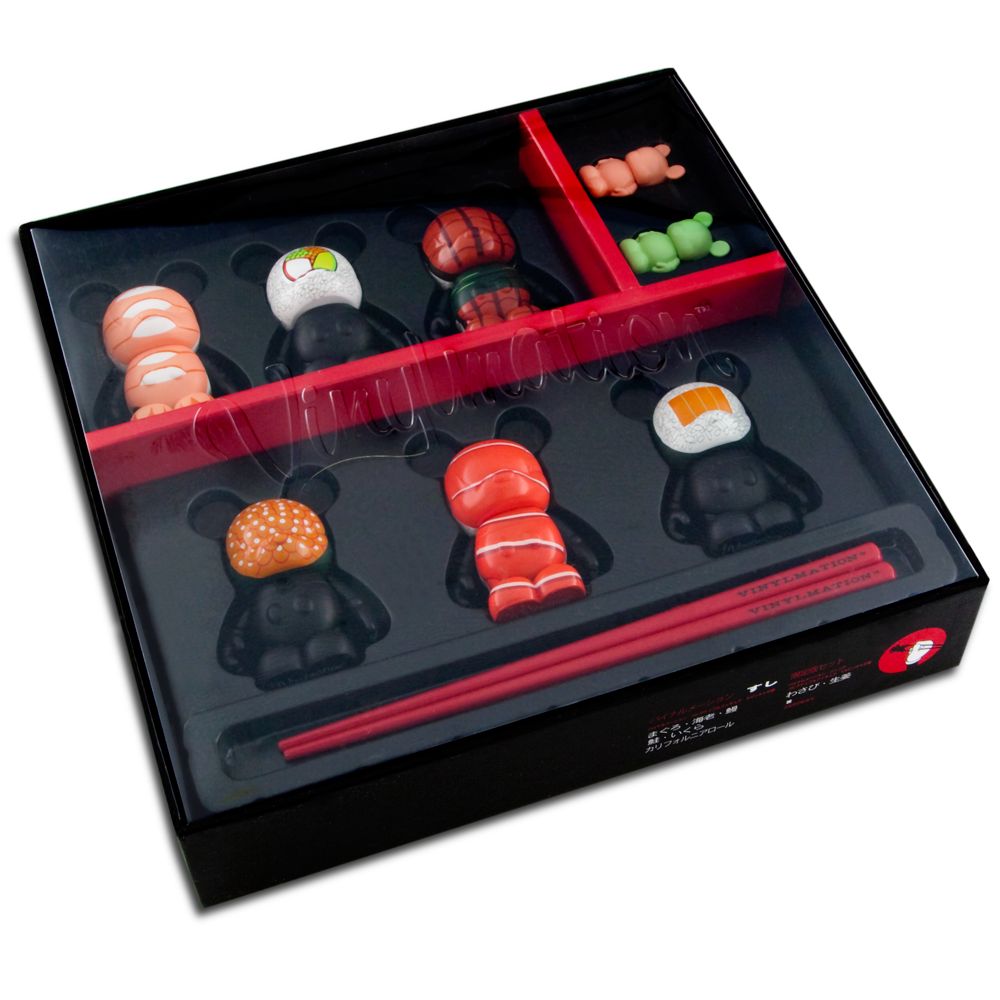 Vinylmation Sushi Set 3'' Figures with 2 Juniors -- 8-Pc.