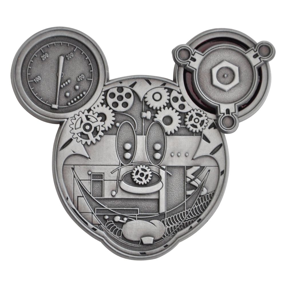Mechanical Mickey Mouse Face Pin