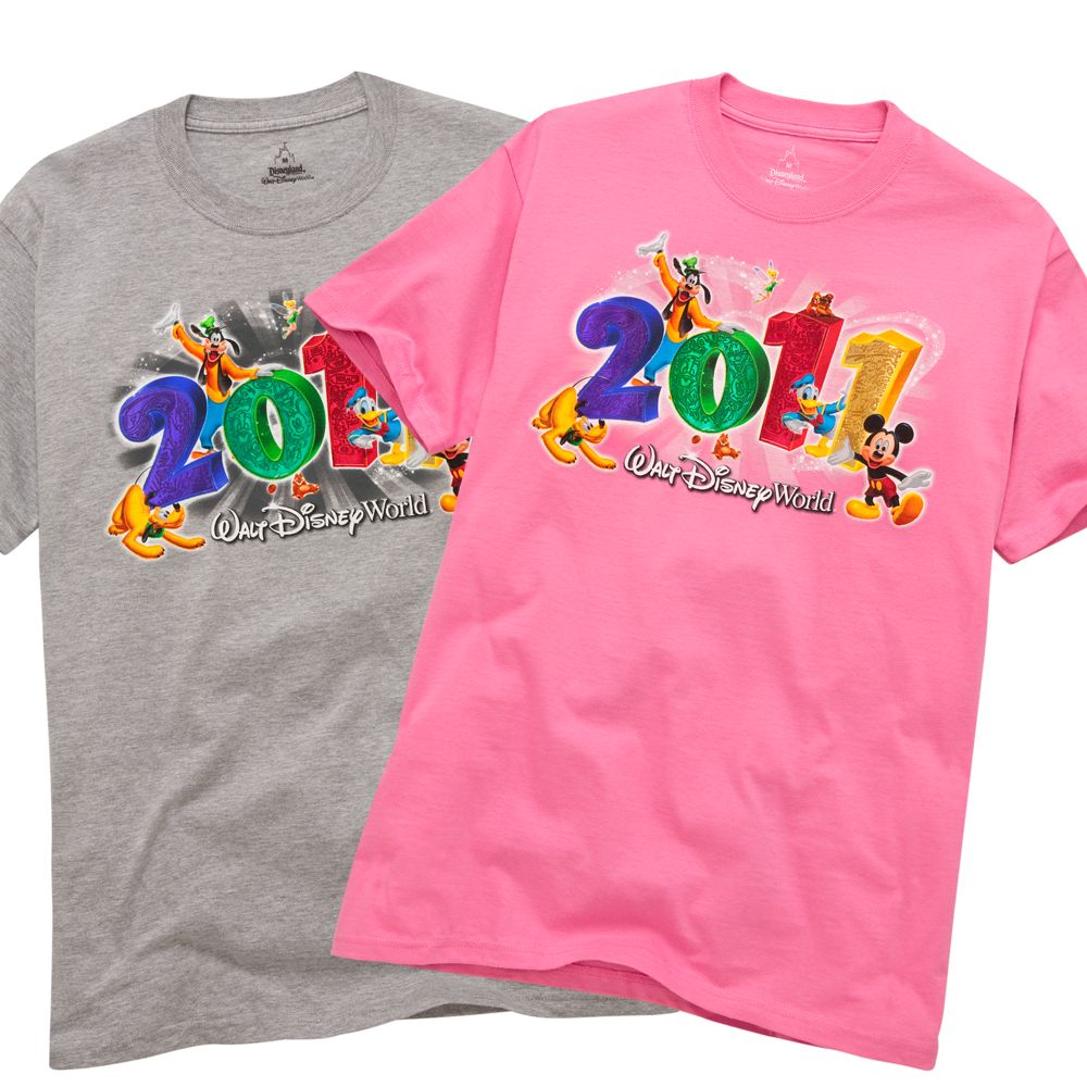 2011 Embossed Foil Walt Disney World Resort Tee for Adults
