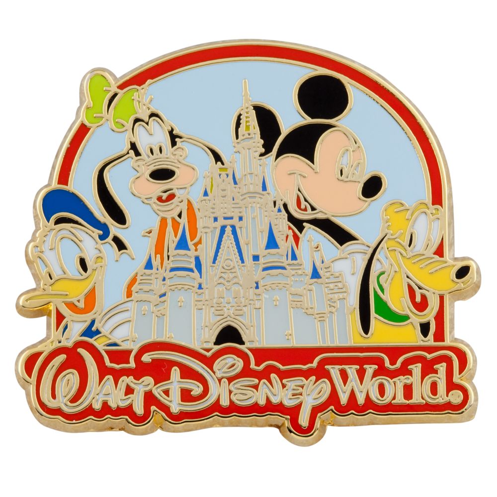 Walt Disney World Cinderella Castle Mickey and Friends Pin