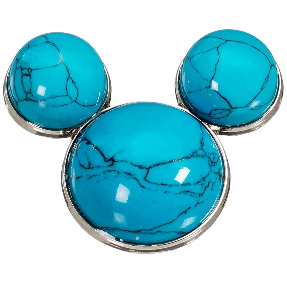 Blue Turquoise Mickey Mouse Pin