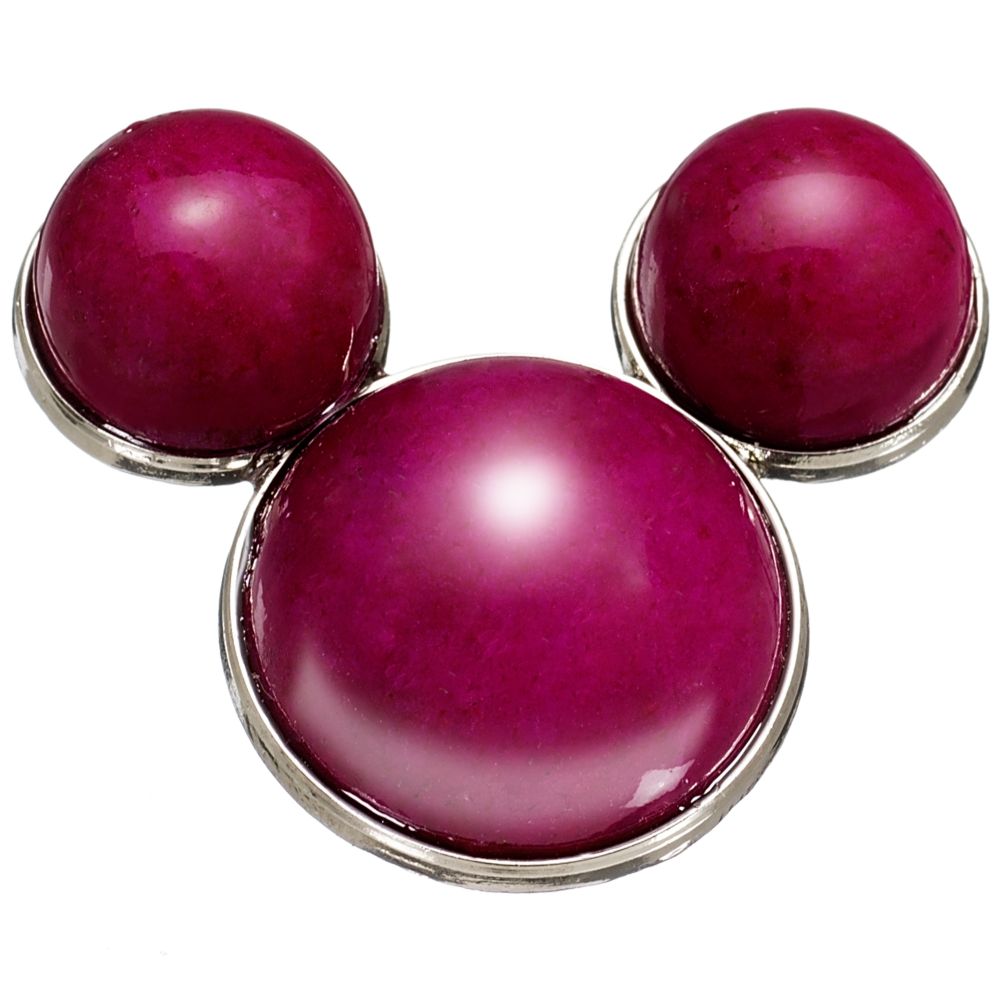 Fuchsia Calcite Mickey Mouse Pin