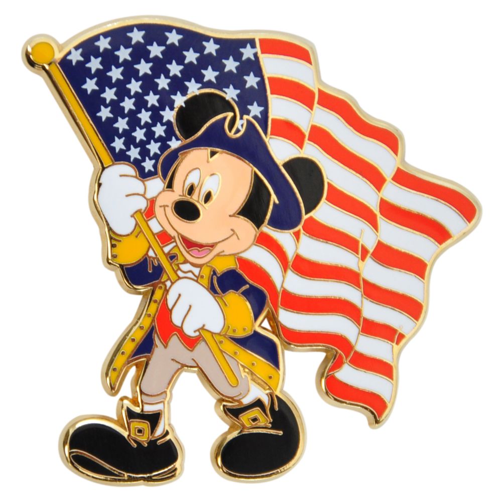 American Flag Mickey Mouse Pin