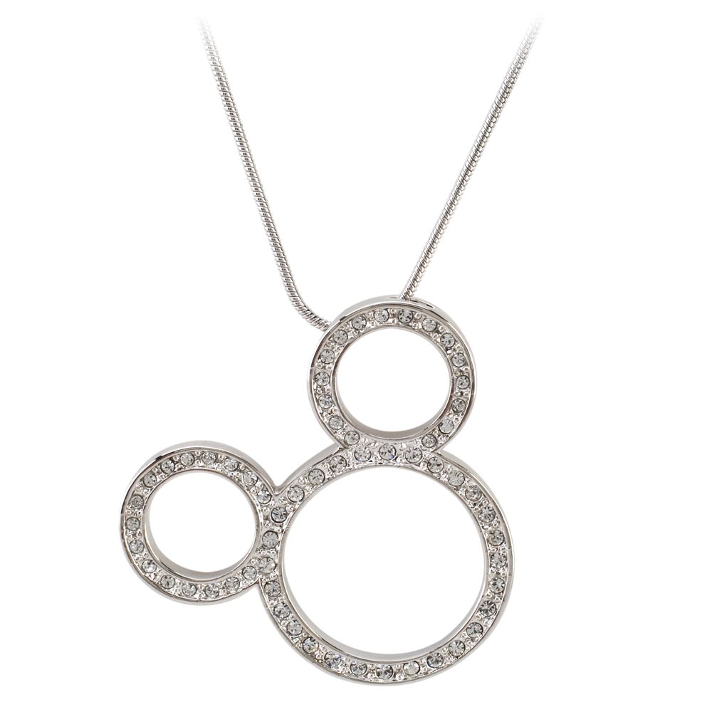 Large Swarovski Crystal Mickey Mouse Necklace by Arribas