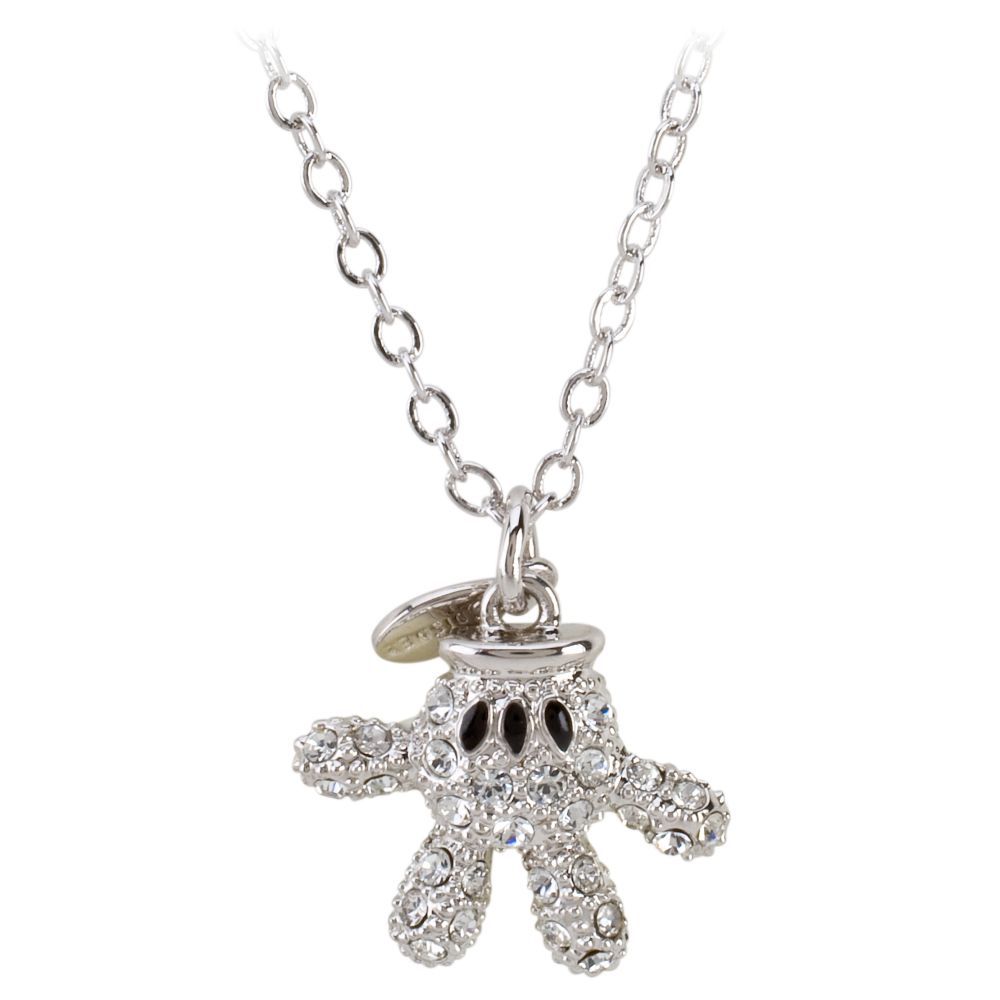 Swarovski Crystal Glove Mickey Mouse Necklace by Arribas