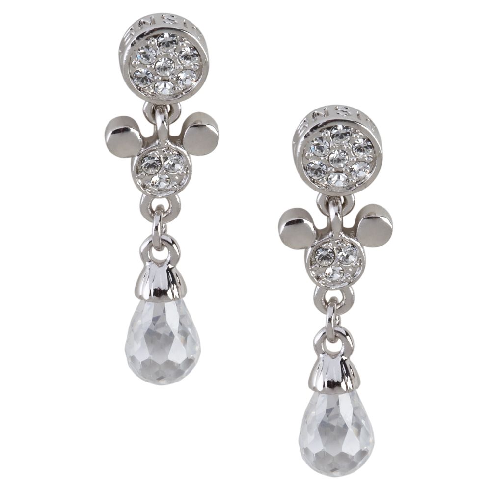 Swarovski Crystal Drop Mickey Mouse Earrings by Arribas
