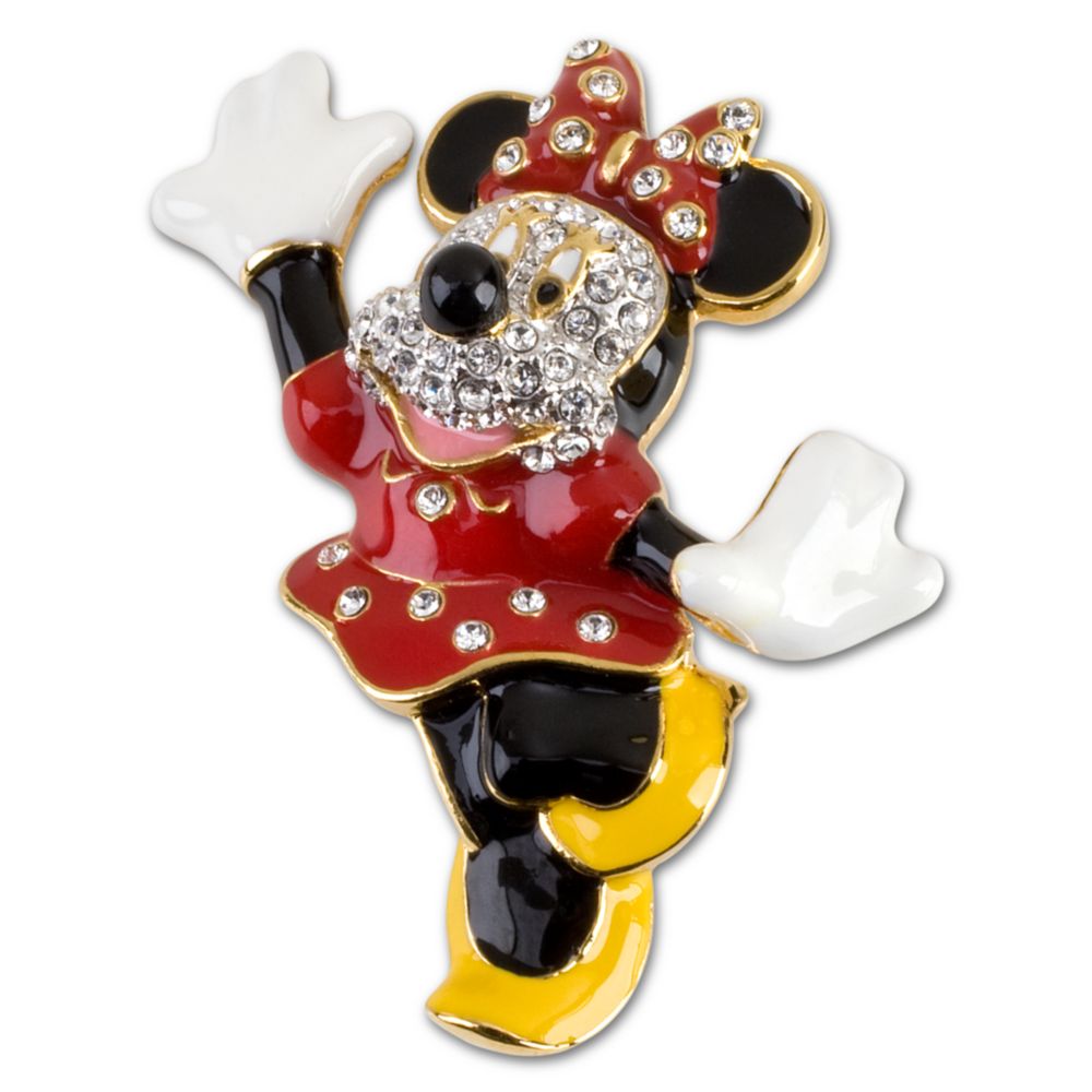 Swarovski Crystal Minnie Mouse Brooch by Arribas