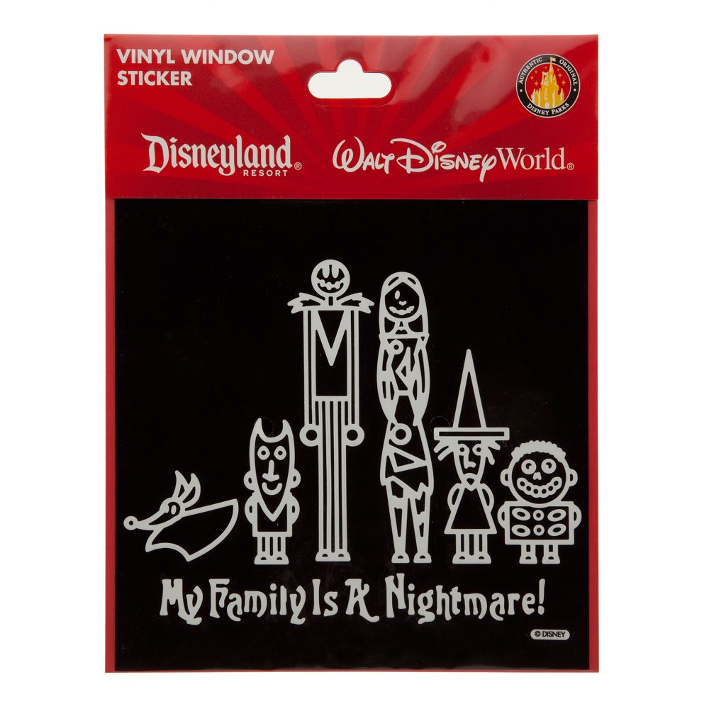 Tim Burton's The Nightmare Before Christmas Window Sticker
