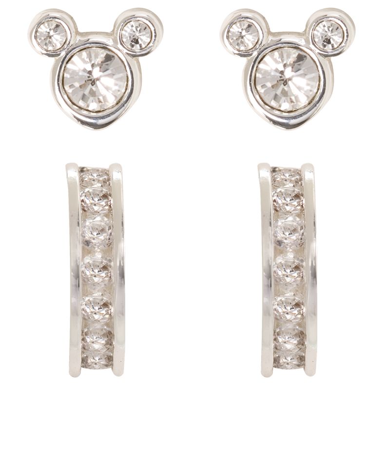 Sparkling Mickey Mouse Earring Set