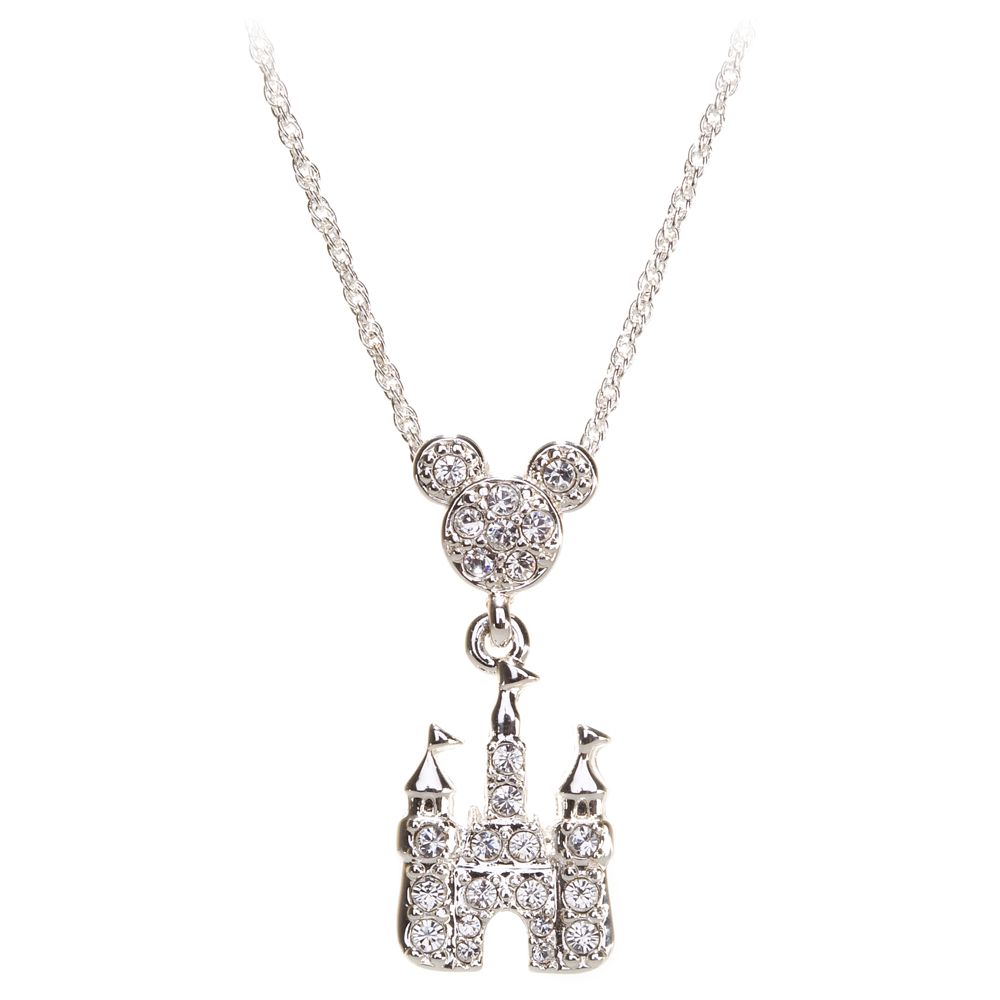 Mickey Mouse Crystal Castle Necklace