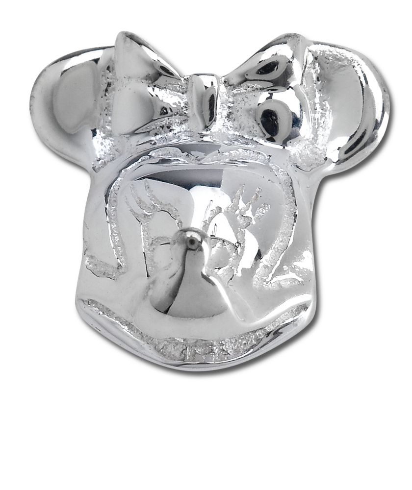 Sterling Silver Minnie Mouse Head Chamilia Charm