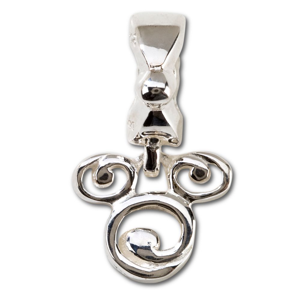Sterling Silver Swirl Mickey Mouse Chamilia Charm
