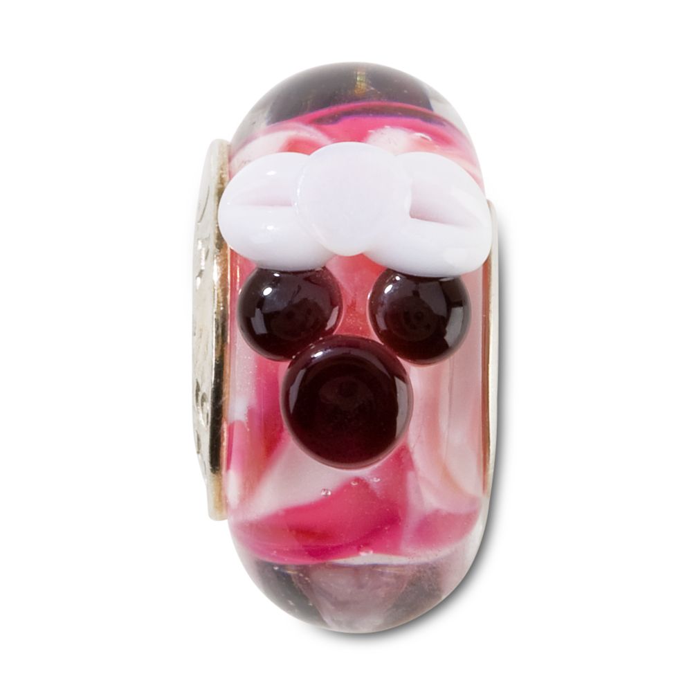 Pink Murano Glass Mickey Mouse Charm