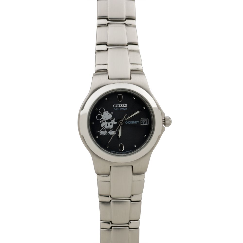 Citizen&reg; Eco-Drive&reg; Stainless Steel Mickey Mouse Watch for Women