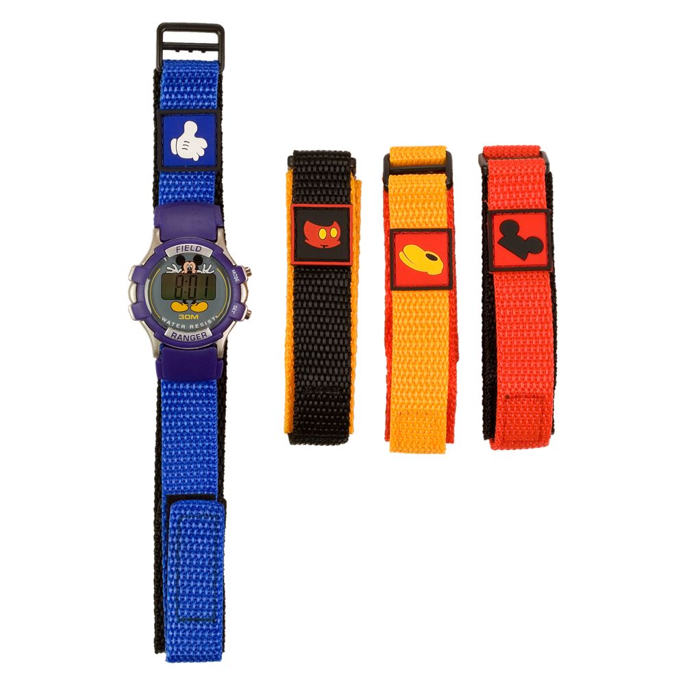 Digital Mickey Mouse Watch with 4 Interchangable Bands for Kids