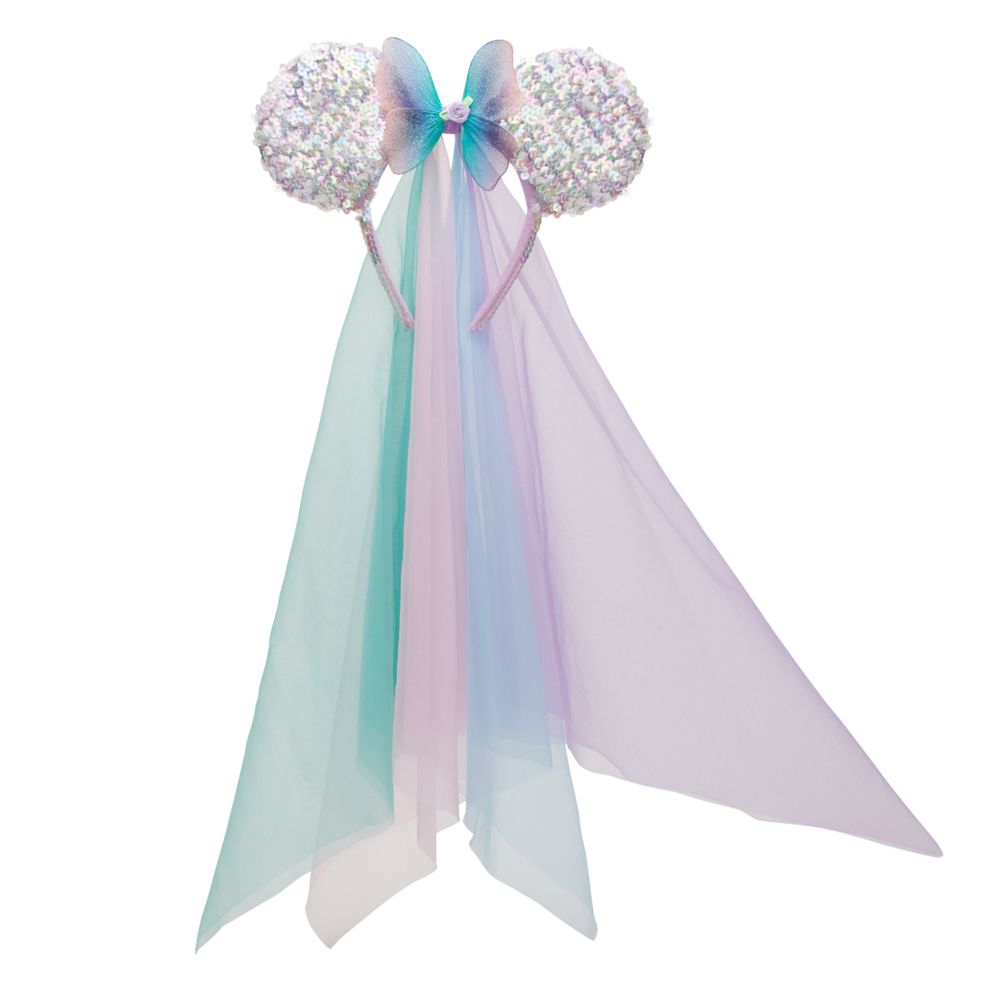 Veiled Minnie Mouse Ears Headband for Girls