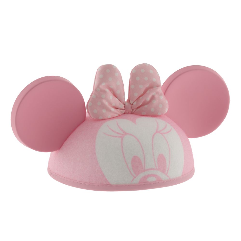 Personalizable Minnie Mouse Ear Hat for Baby Girls -- Pink
