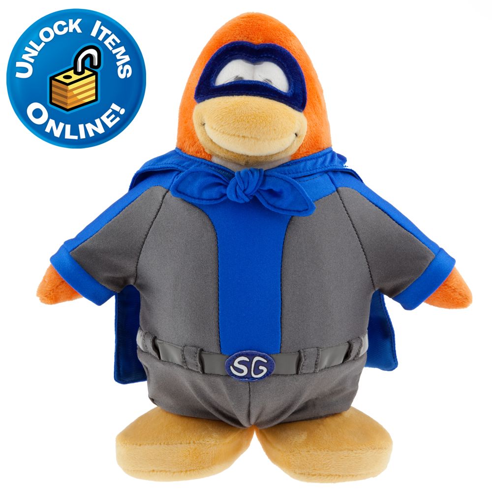 Club Penguin Shadow Guy Limited Edition Penguin Plush Toy -- 9'' H