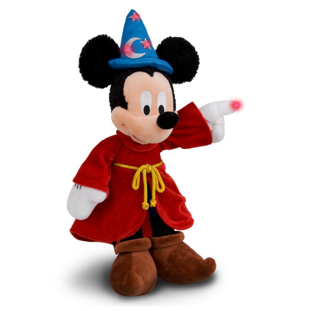 Light-Up Sorcerer Mickey Mouse Plush Toy -- 15''