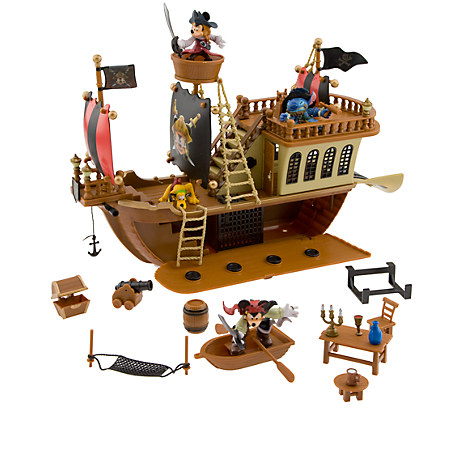 Mickey Mouse Pirates of the Caribbean Pirate Ship Deluxe Play Set