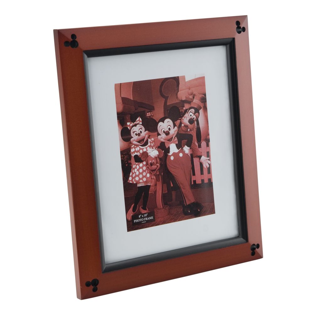 Beveled Cherry Wood Mickey Mouse Photo Frame - 8'' x 10''