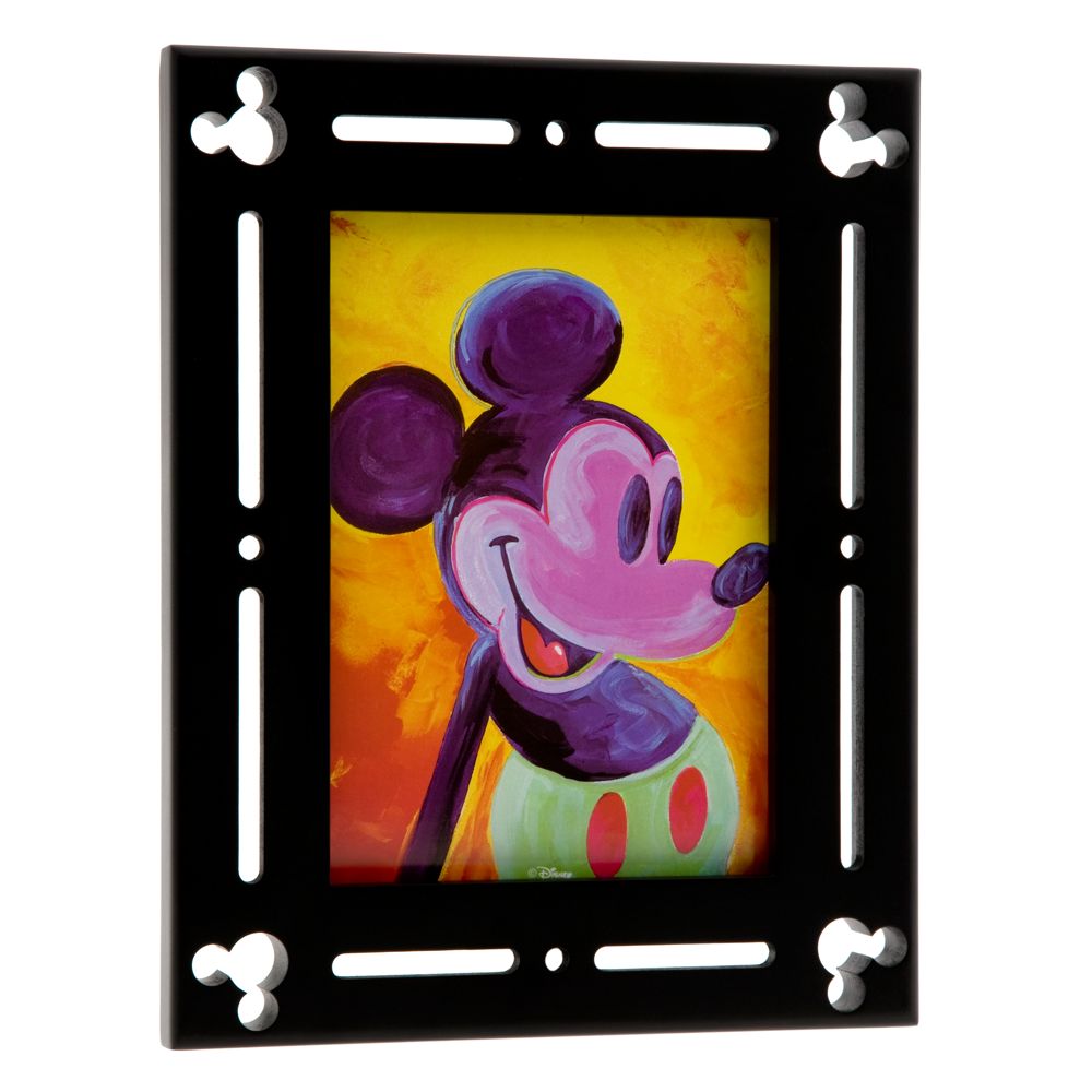 Black Wood Mickey Mouse Photo Frame - 5'' x 7''