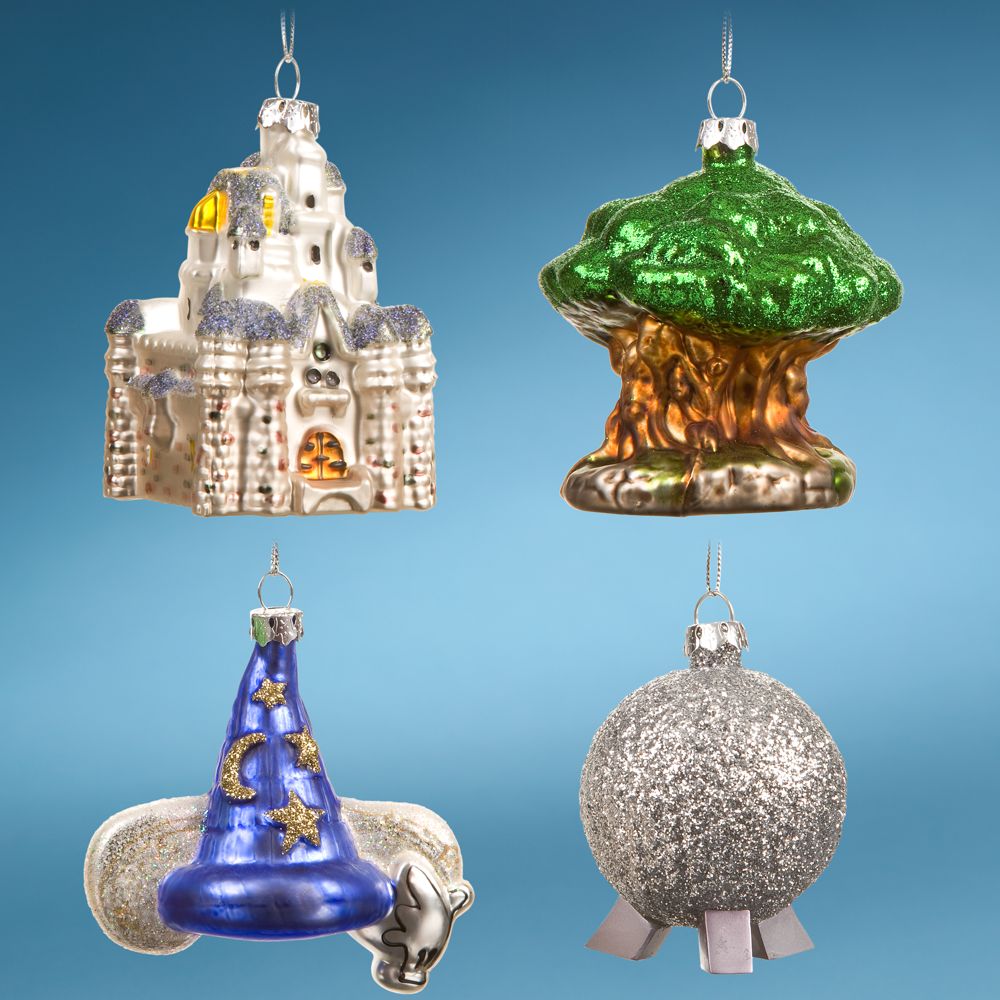 ''Four Parks, One World'' Walt Disney World Resort Icon Ornament Set -- 4-Pc.