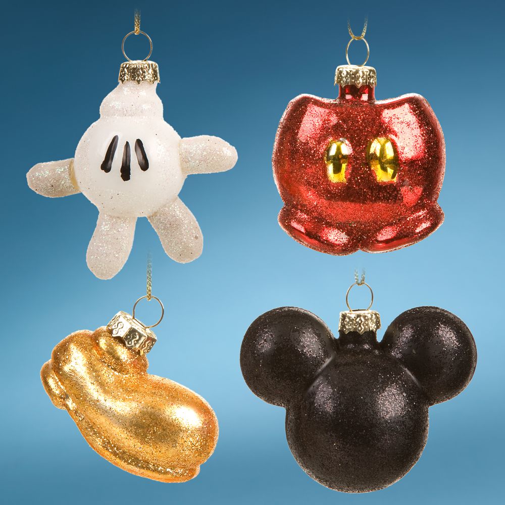 Best of Mickey'' Mini Mickey Mouse Holiday Ornament Set -- 4-Pc. Set