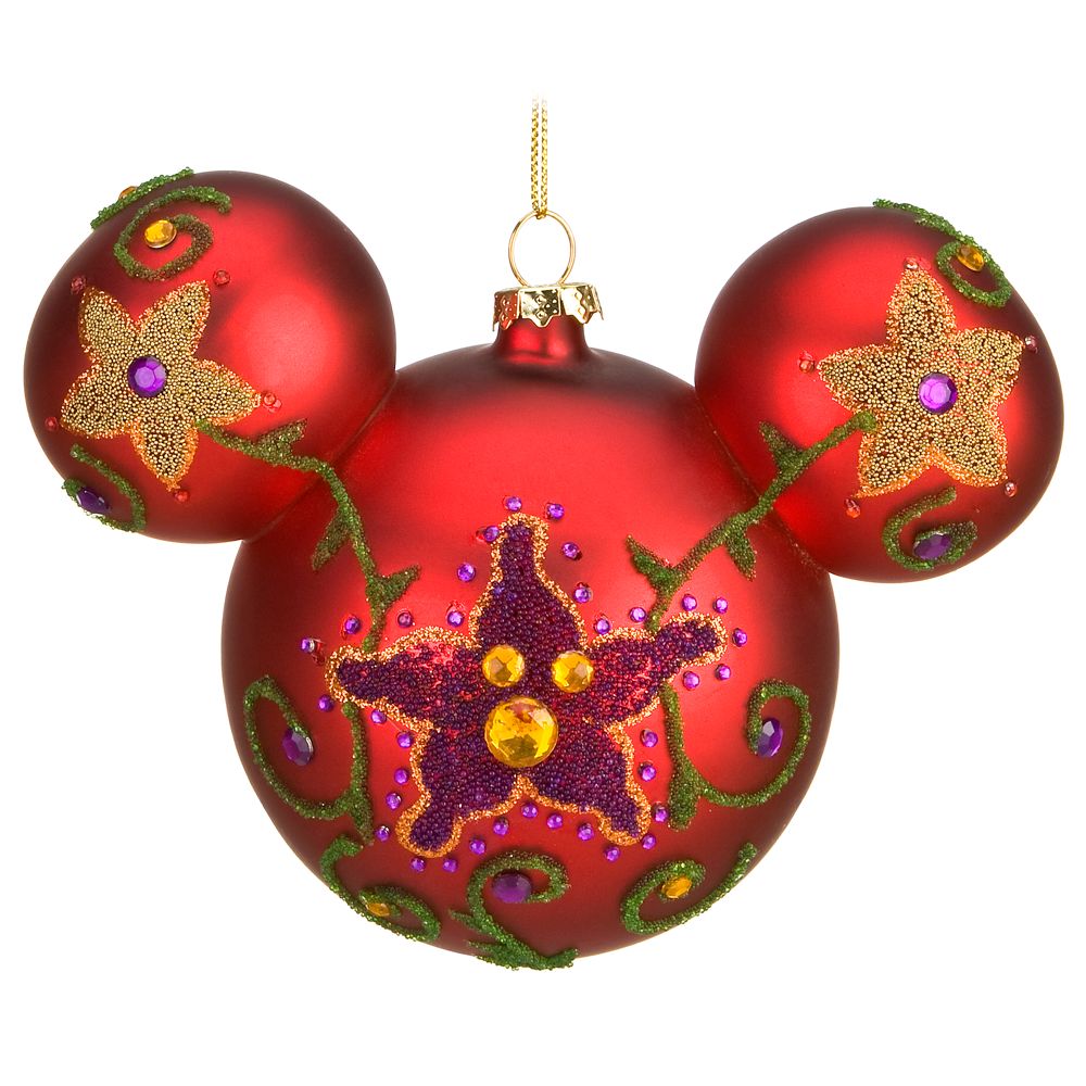 Beaded Mickey Mouse Ornament -- 6''