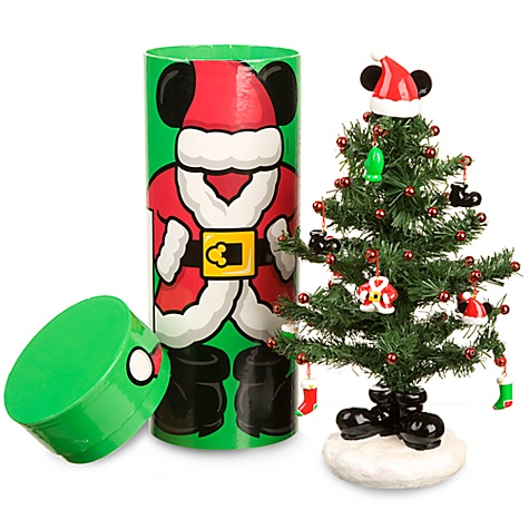 Miniature Santa Mickey Mouse Christmas Tree with Mailer