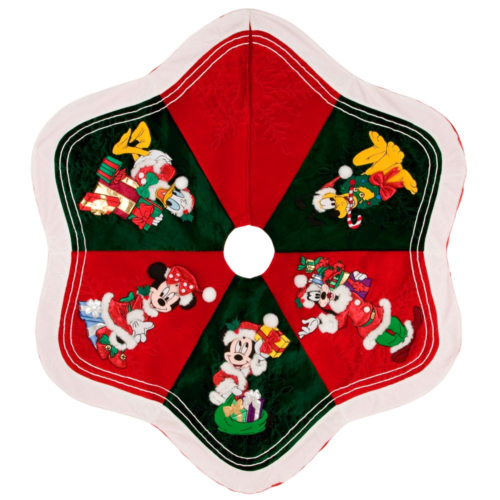 Personalizable Santa Mickey Mouse and Friends Tree Skirt