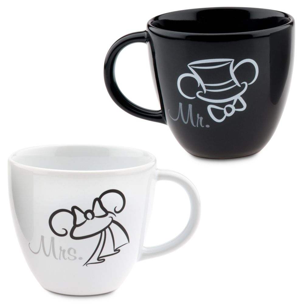 Wedding Minnie and Mickey Mouse Mugs -- 2-Pc.