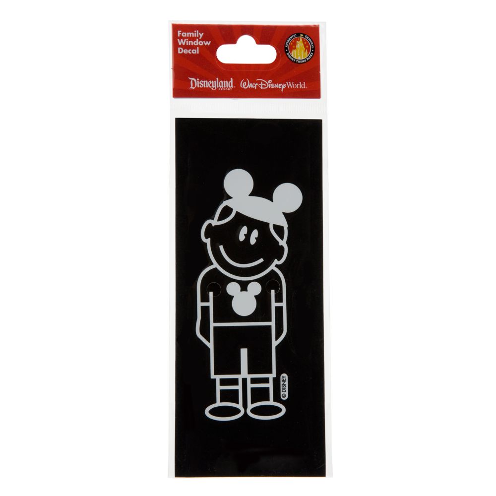 Disney Parks Authentic Family Window Decal -- Boy