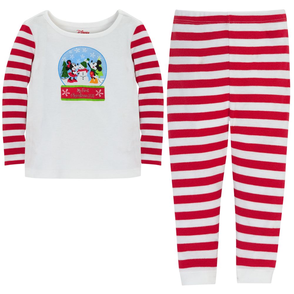 ''My First Christmas'' Minnie and Mickey Mouse Set for Babies -- 2-Pc.