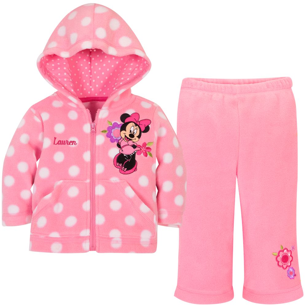 Personalized Minnie Mouse Fleece Set for Infant Girls -- 2-Pc.