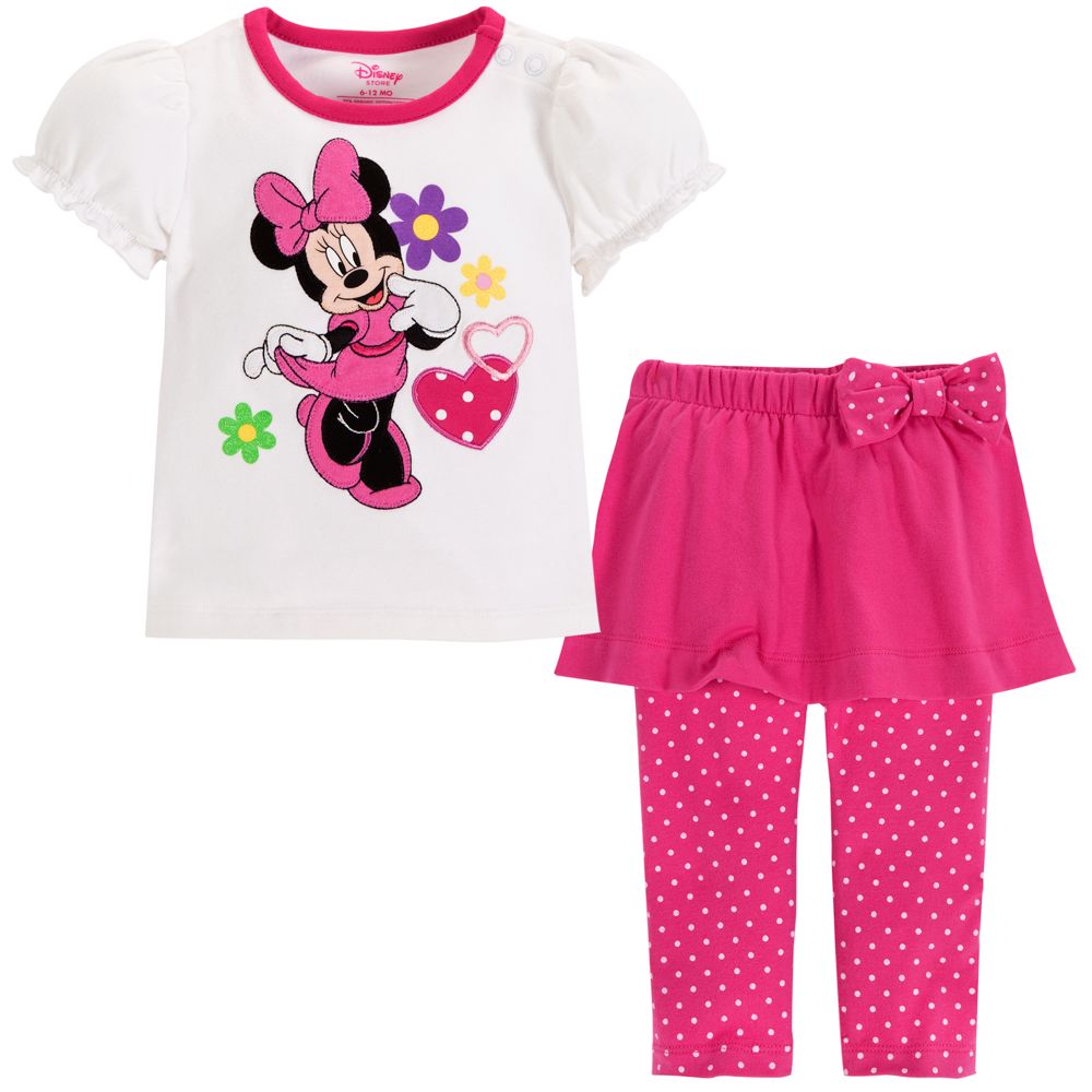 Minnie Mouse Skirt Set for Baby Girls -- 2-Pc.