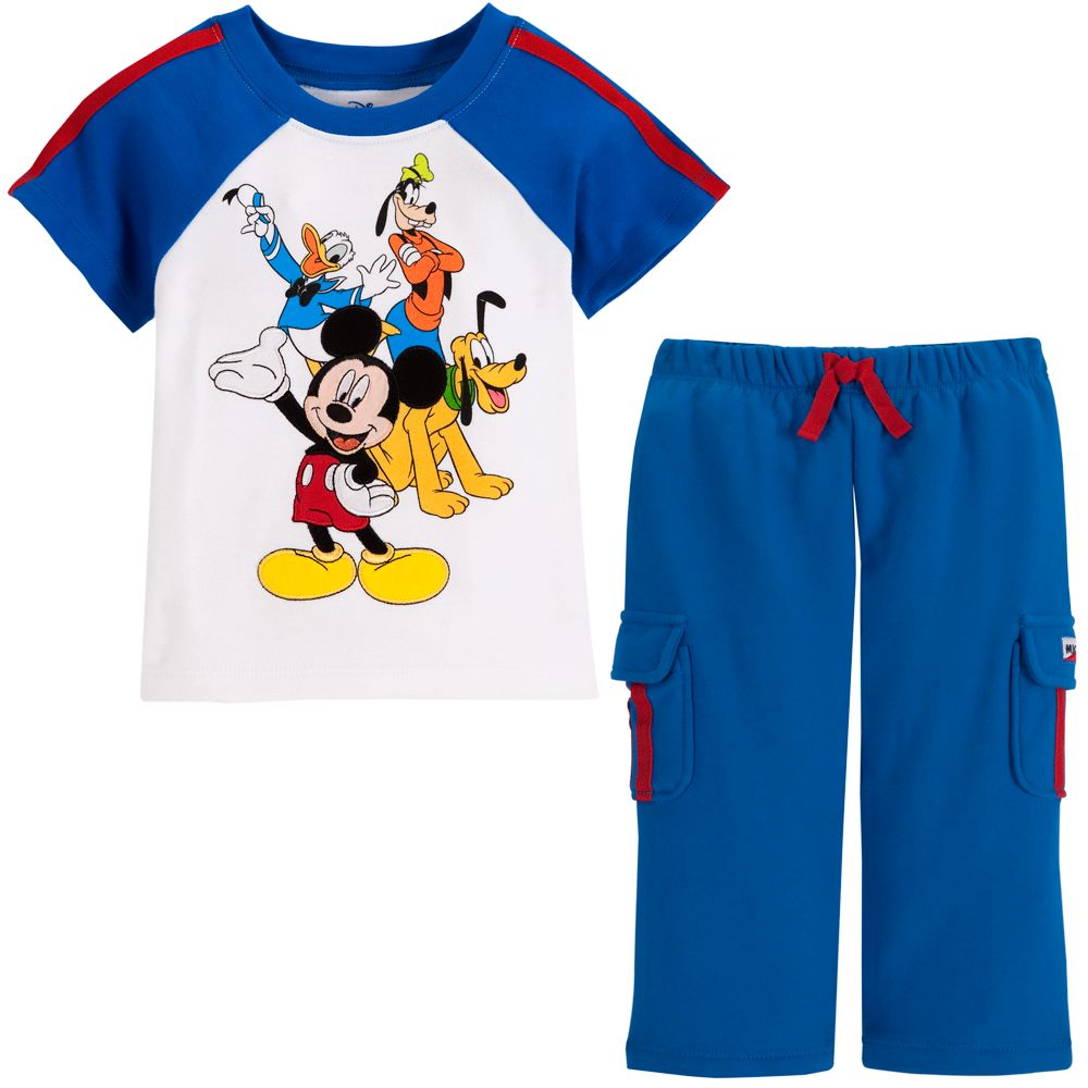 Mickey Mouse and Friends Pant Set for Baby Boys -- 2-Pc.