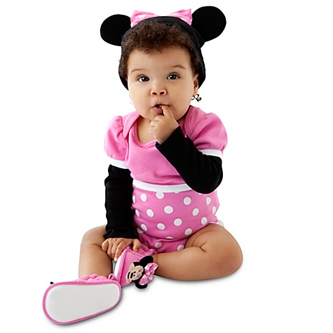 Minnie Mouse Disney Cuddly Bodysuit Set for Baby - Personalizable