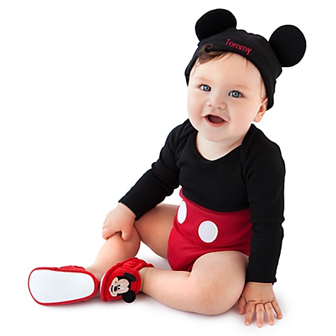 Mickey Mouse Disney Cuddly Bodysuit Set for Baby - Personalizable