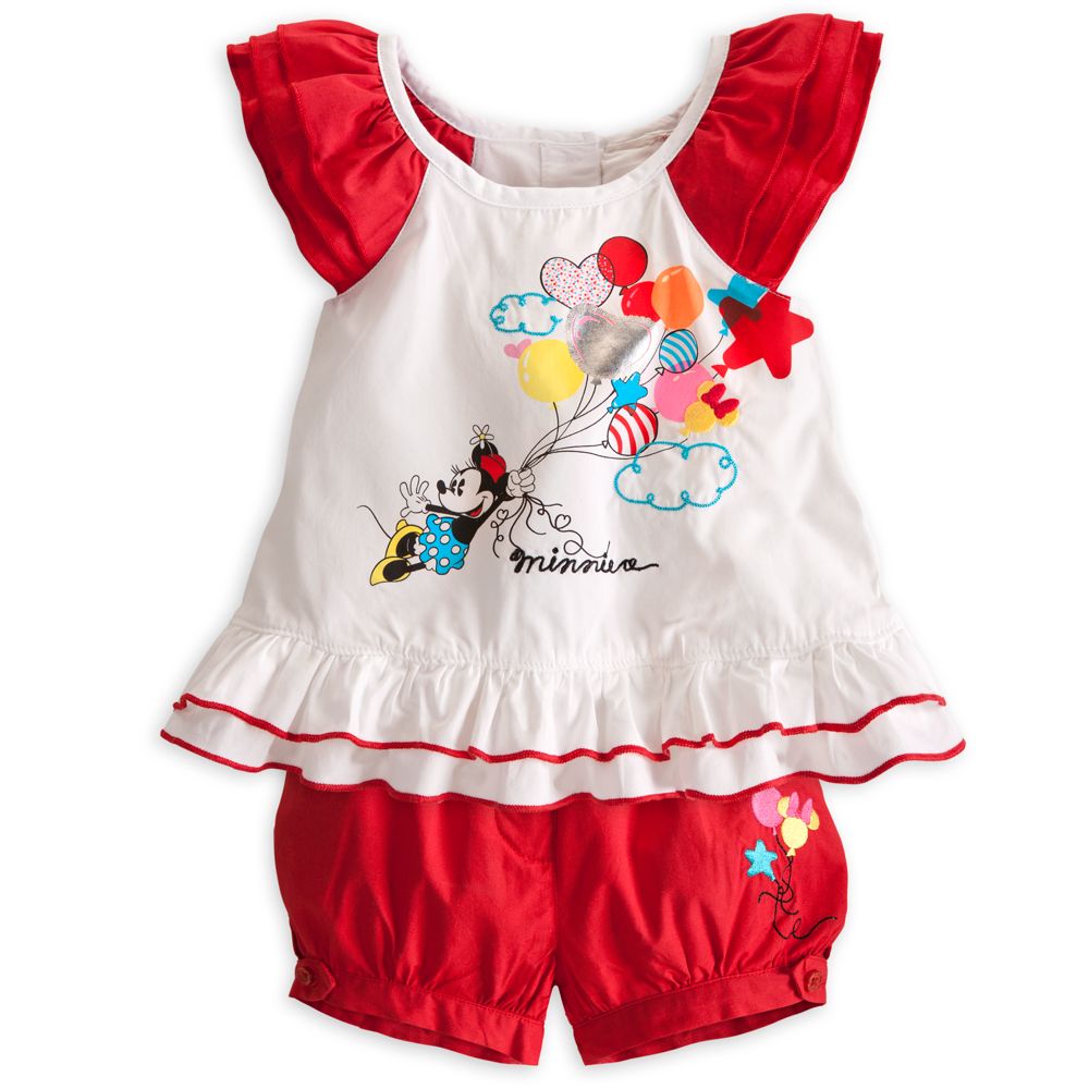 Minnie Mouse Woven Top and Shorts for Baby