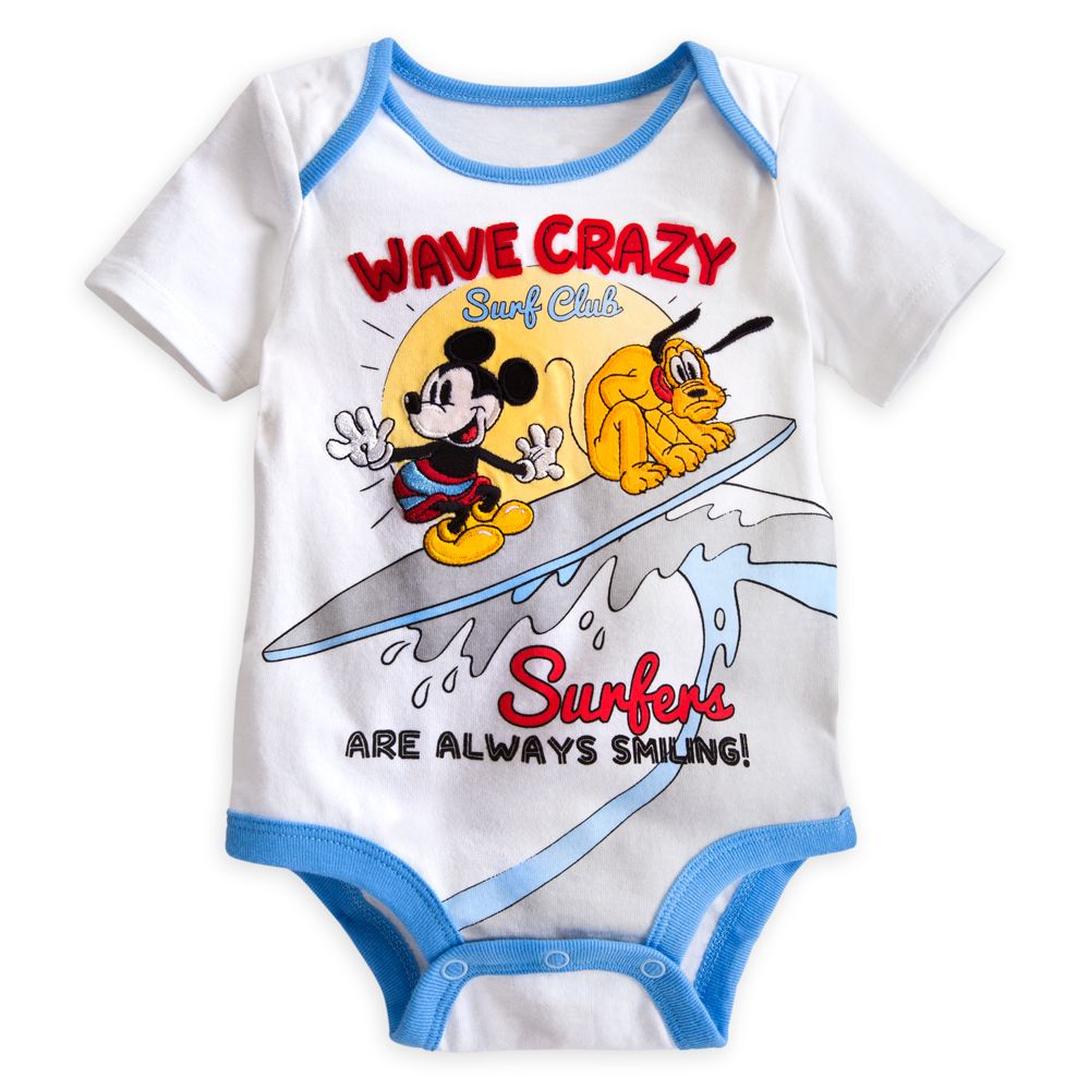 Mickey Mouse and Pluto Disney Cuddly Bodysuit for Baby