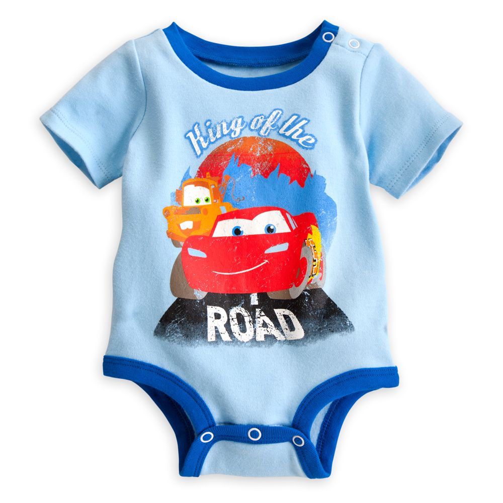 Lightning McQueen and Tow Mater Disney Cuddly Bodysuit for Baby